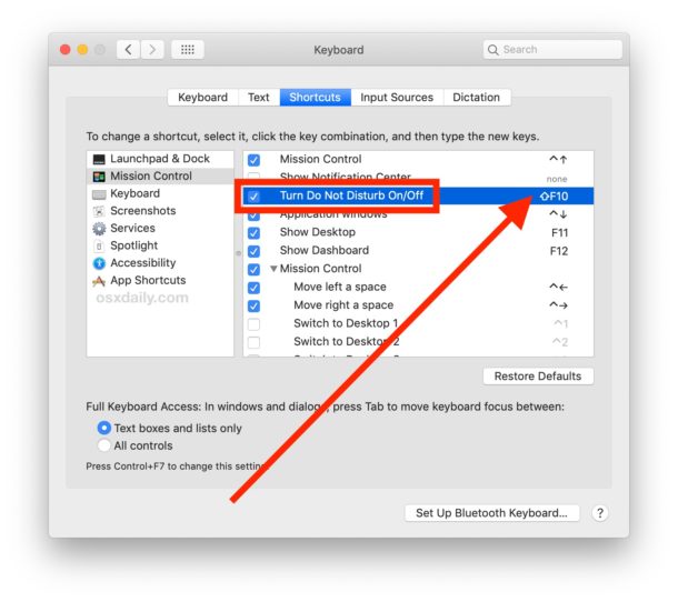 shortcut for search in text mac